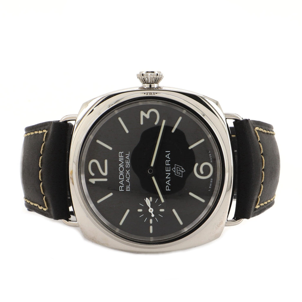 Radiomir Black Seal Manual Watch Stainless Steel and Leather 45