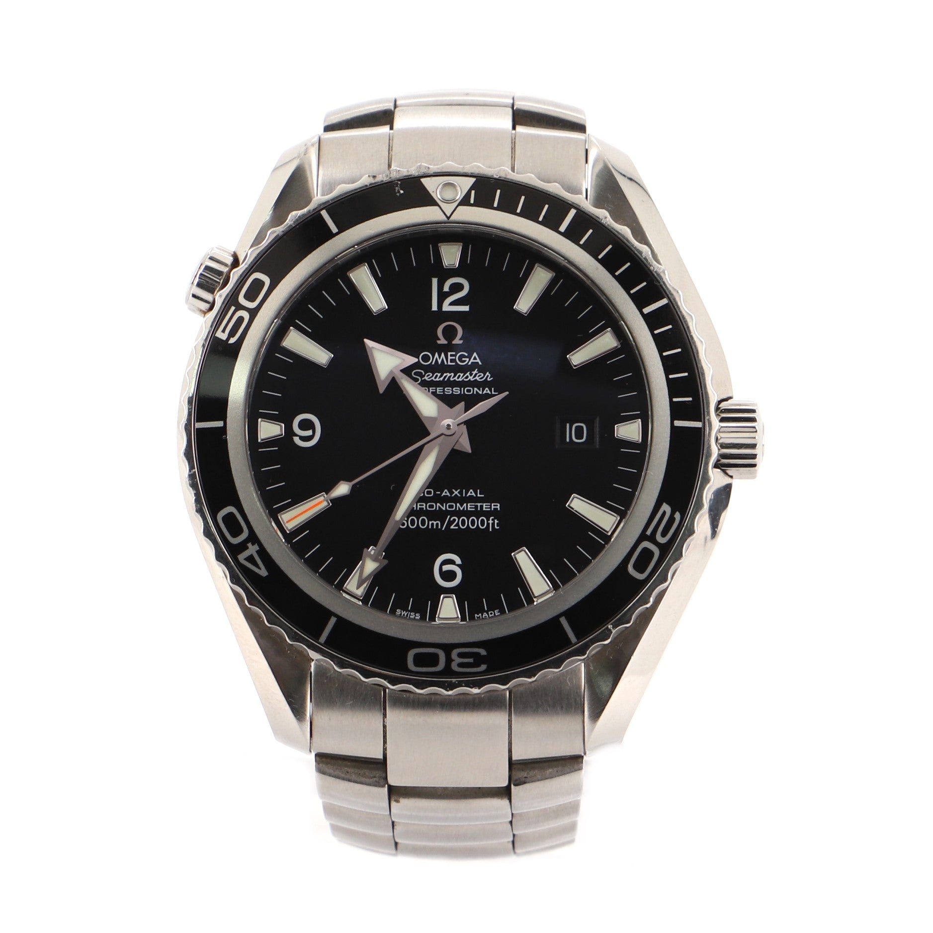 Seamaster Professional Planet Ocean 600M Co-Axial Chronometer Automatic Watch Stainless Steel 45