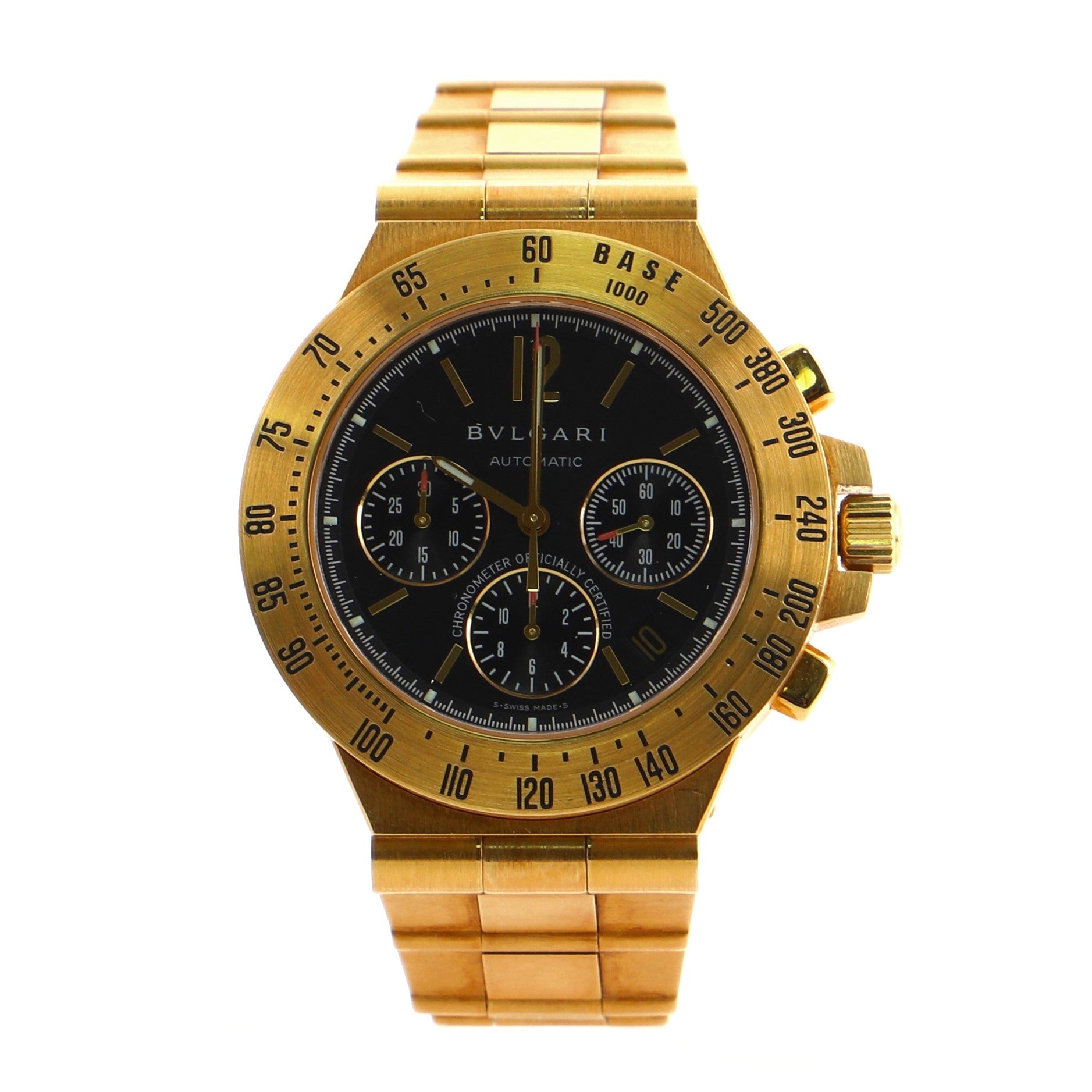 Diagono Professional Pro Terra Chronograph Automatic Watch Yellow Gold 40