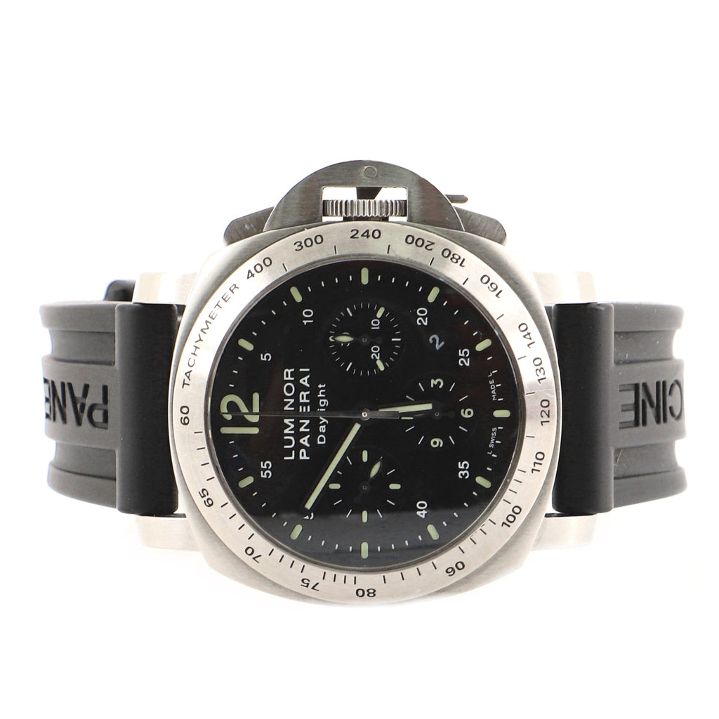 Luminor Daylight Chronograph Automatic Watch Stainless Steel and Rubber 44