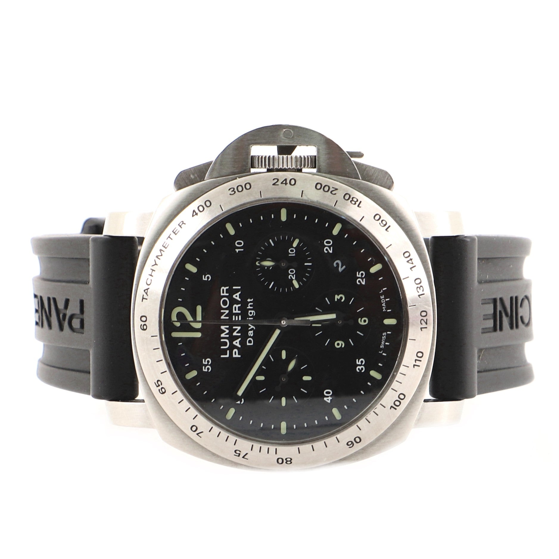 Luminor Daylight Chronograph Automatic Watch Stainless Steel and Rubber 44
