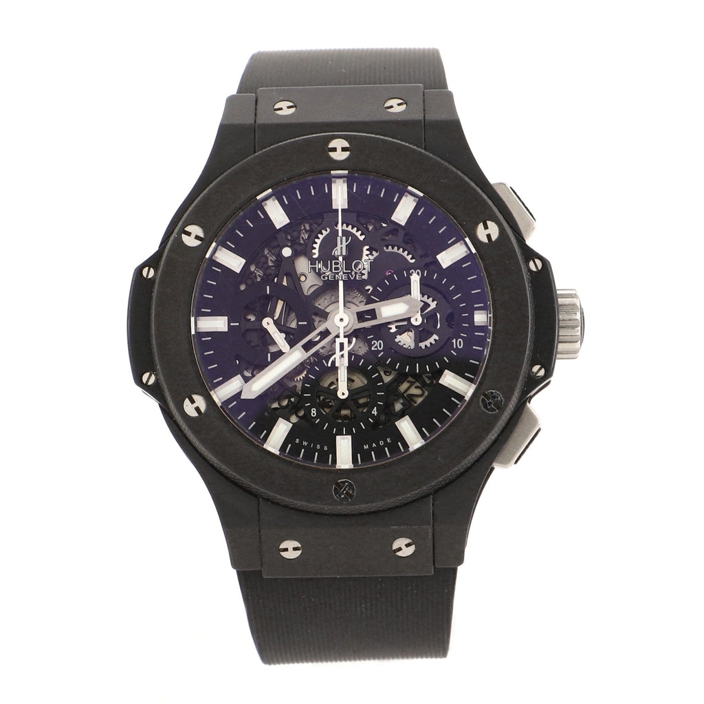 Big Bang Aero Bang Black Magic Chronograph Automatic Watch Ceramic and Rubber 44