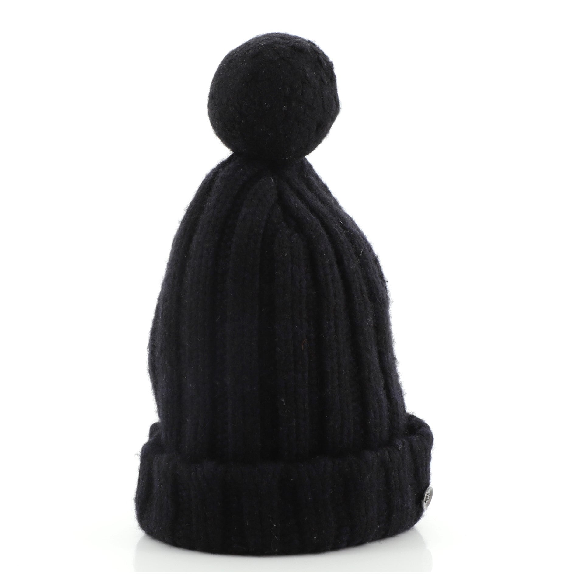 Pom Pom Beanie Knit Wool XS