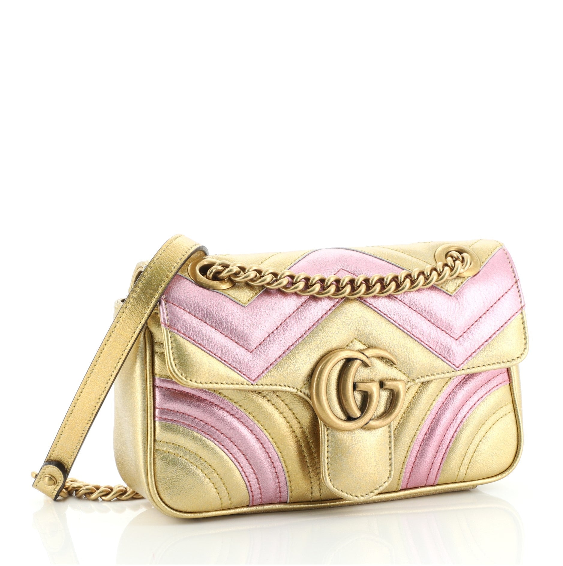 GG Marmont Flap Bag Matelasse Leather Mini