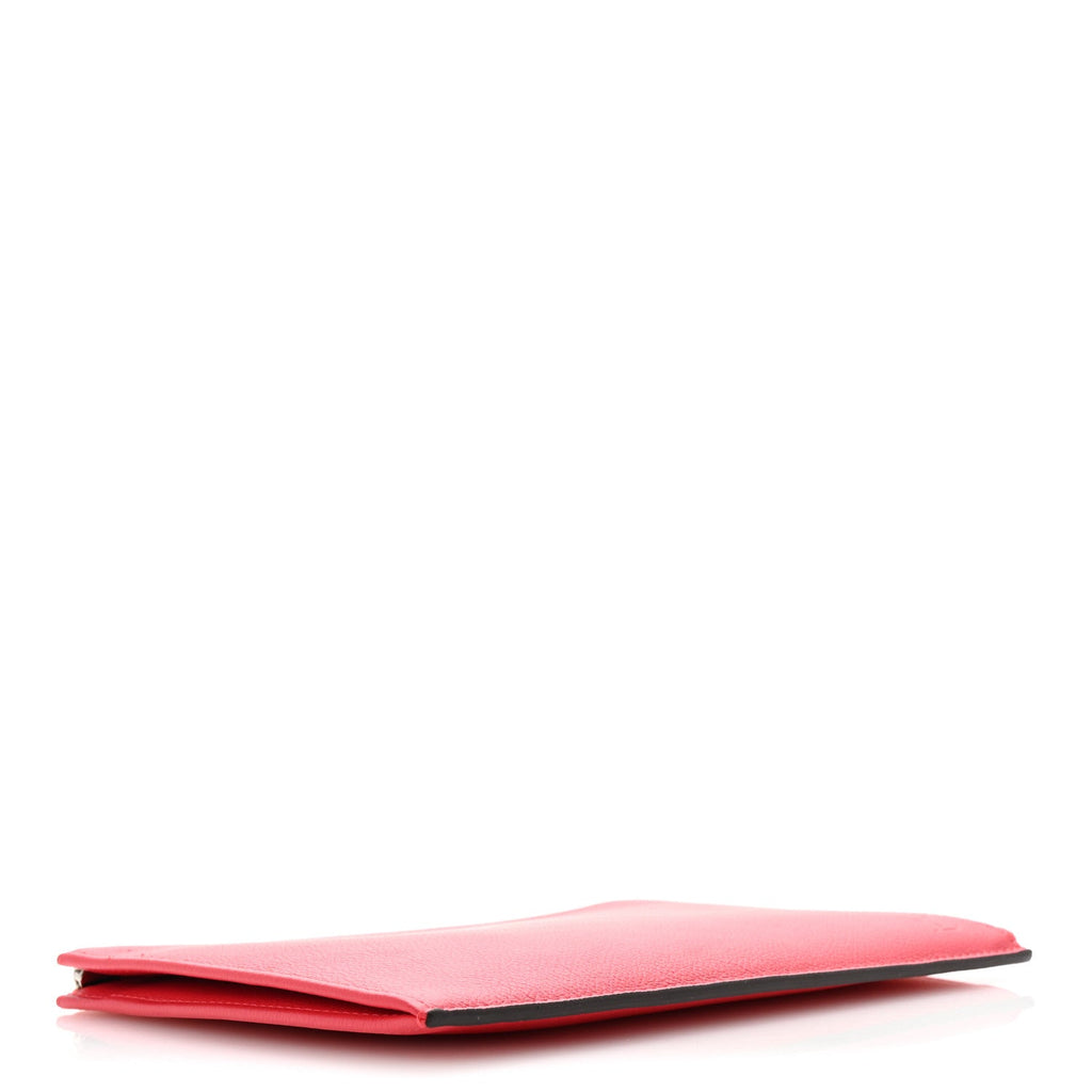 Calfskin Pochette Jules Zipped Clutch Poppy