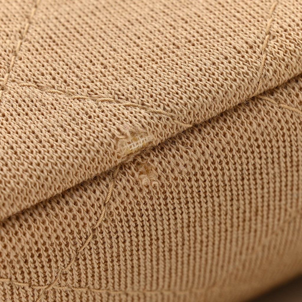 Jersey Quilted Medium Single Flap Beige