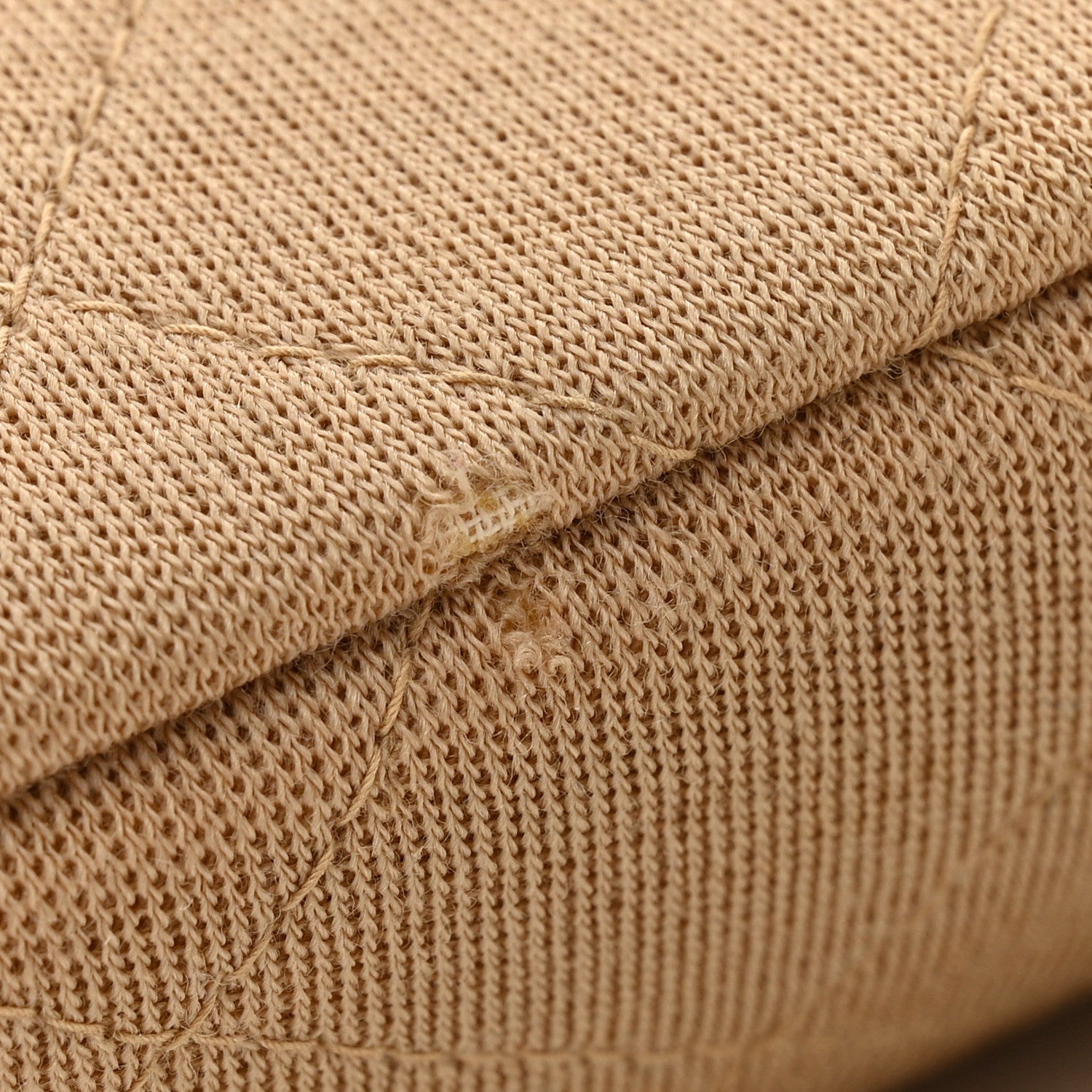 Jersey Quilted Medium Single Flap Beige