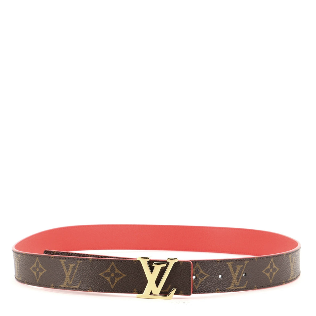 LV Initiales Reversible Belt Monogram Canvas and Leather Wide 85
