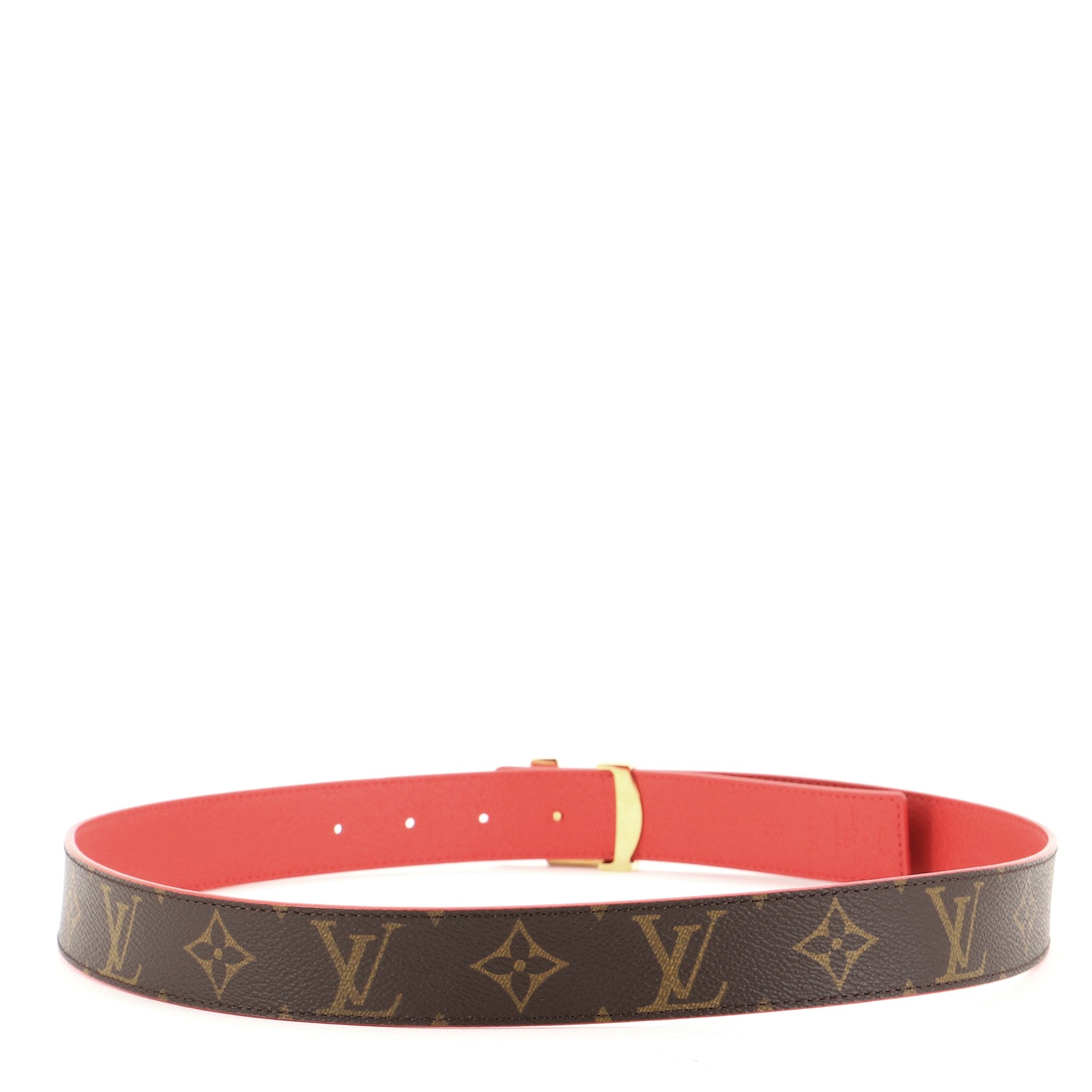 LV Initiales Reversible Belt Monogram Canvas and Leather Wide 85