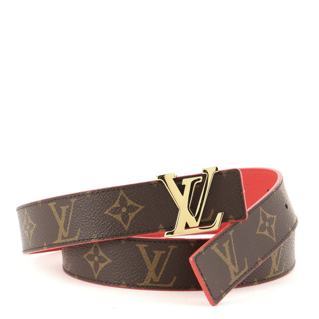 LV Initiales Reversible Belt Monogram Canvas and Leather Wide 85