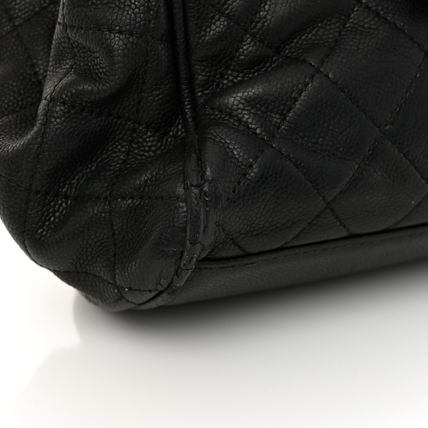 Caviar Quilted Timeless Accordion Flap Black