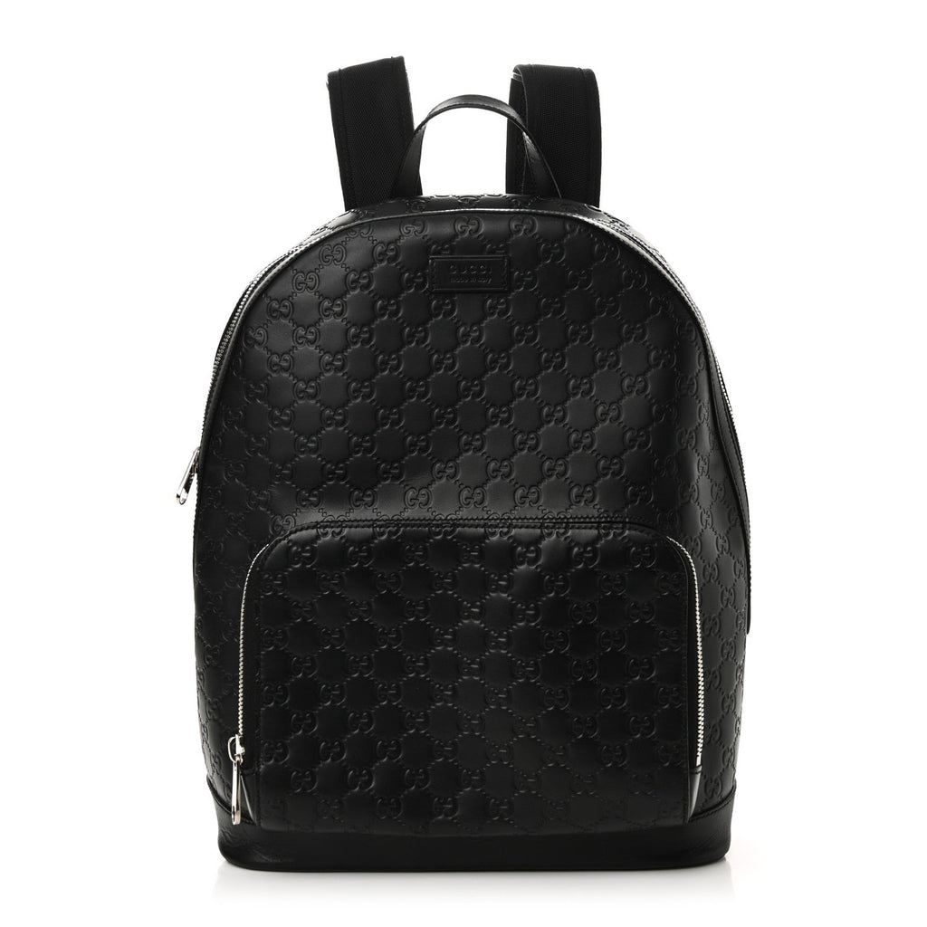 Guccissima Signature Day Backpack Black