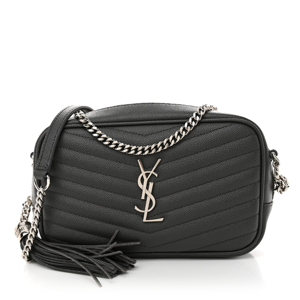 Grain De Poudre Matelasse Monogram Mini Lou Camera Bag Asphalt