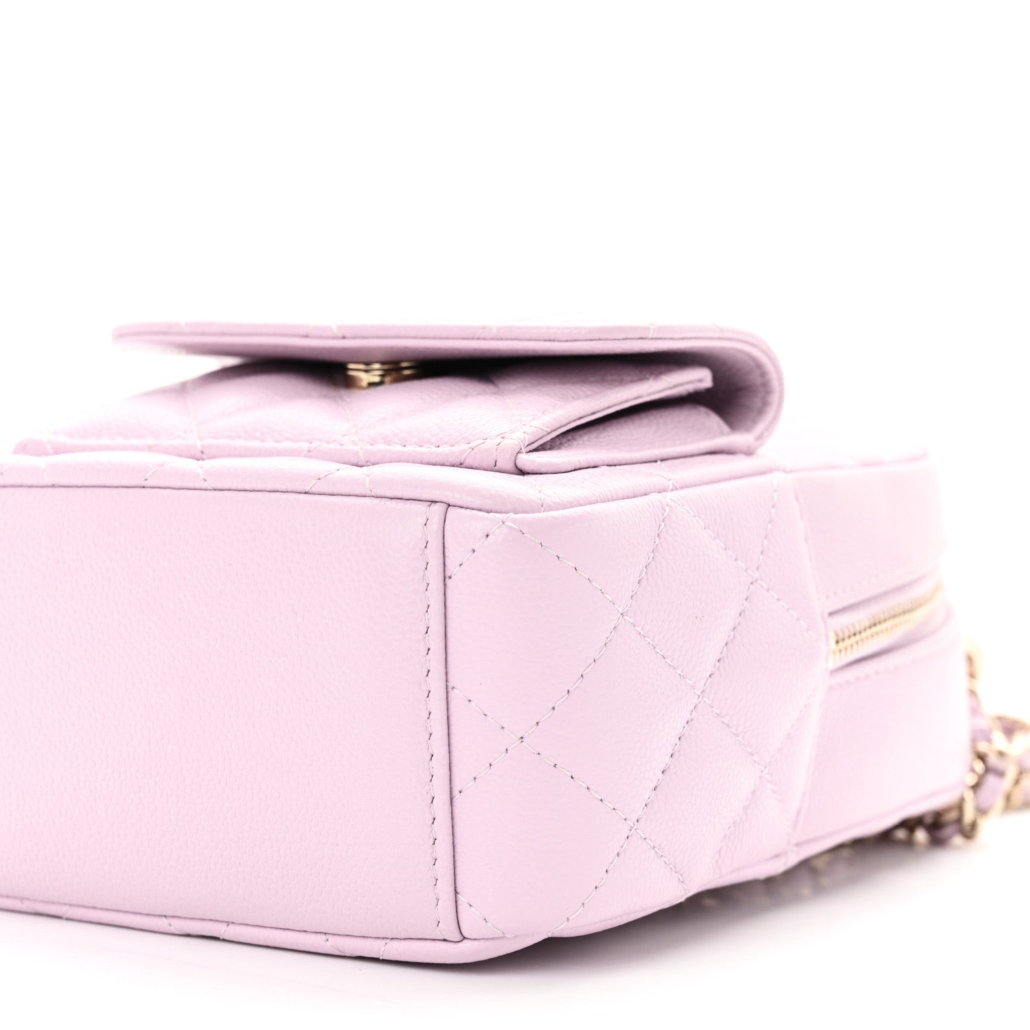 Caviar Quilted CC Mini Classic Backpack Light Purple
