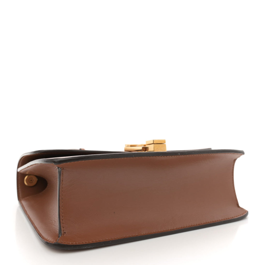 Smooth Calfskin Carre Satchel Brick