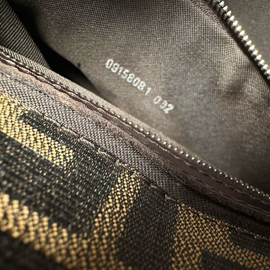 Fendi Vintage Zucca Double Top Handle Bag