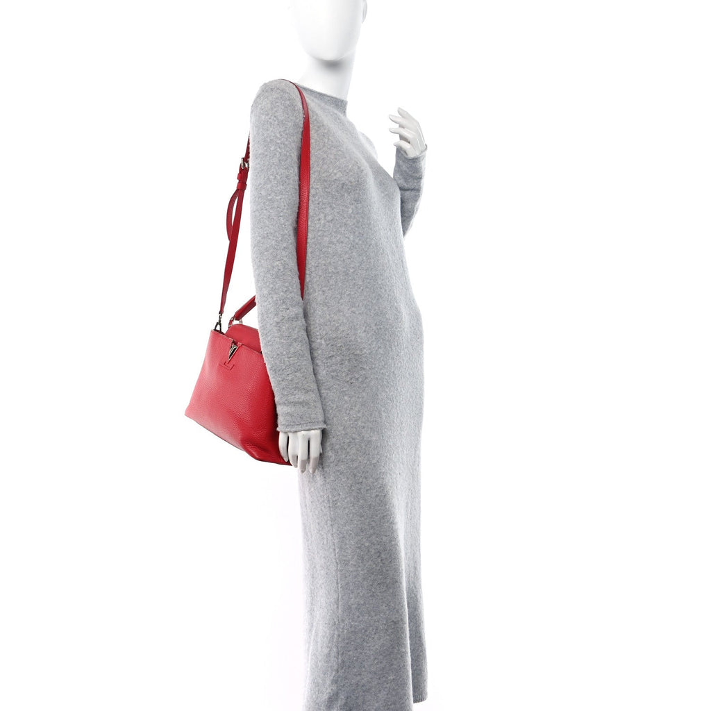 Taurillon Capucines PM Rubis