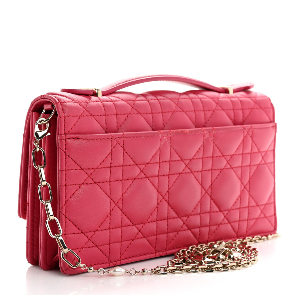 Lambskin Cannage Mini My Dior Bag Passion Pink