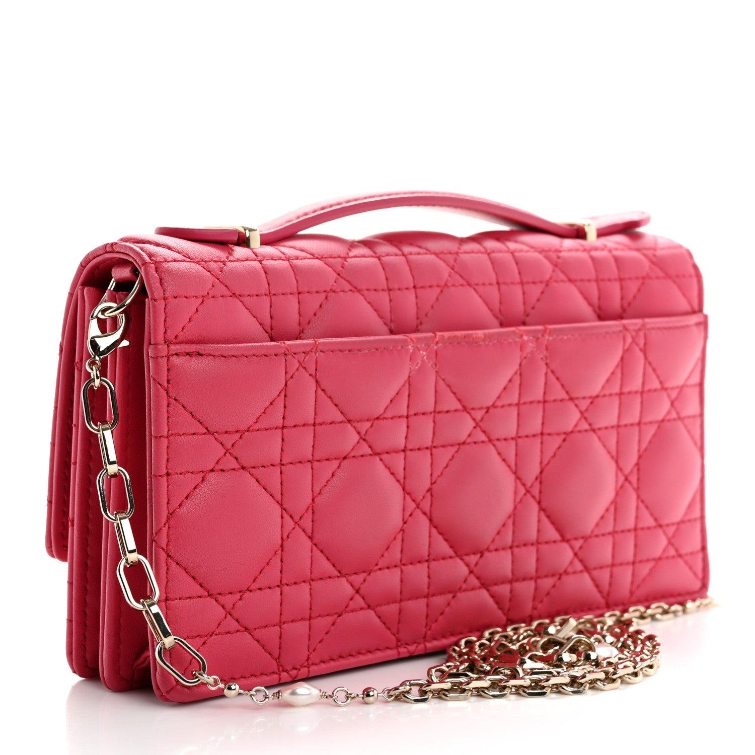 Lambskin Cannage Mini My Dior Bag Passion Pink