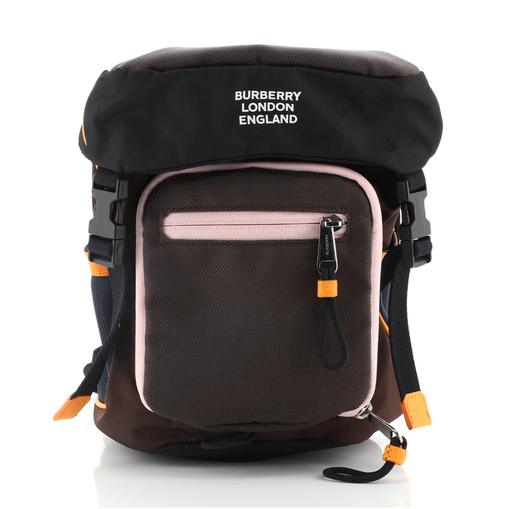 Logo Crossbody Backpack Nylon Mini