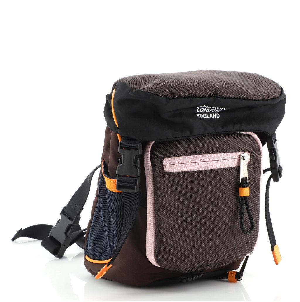 Logo Crossbody Backpack Nylon Mini