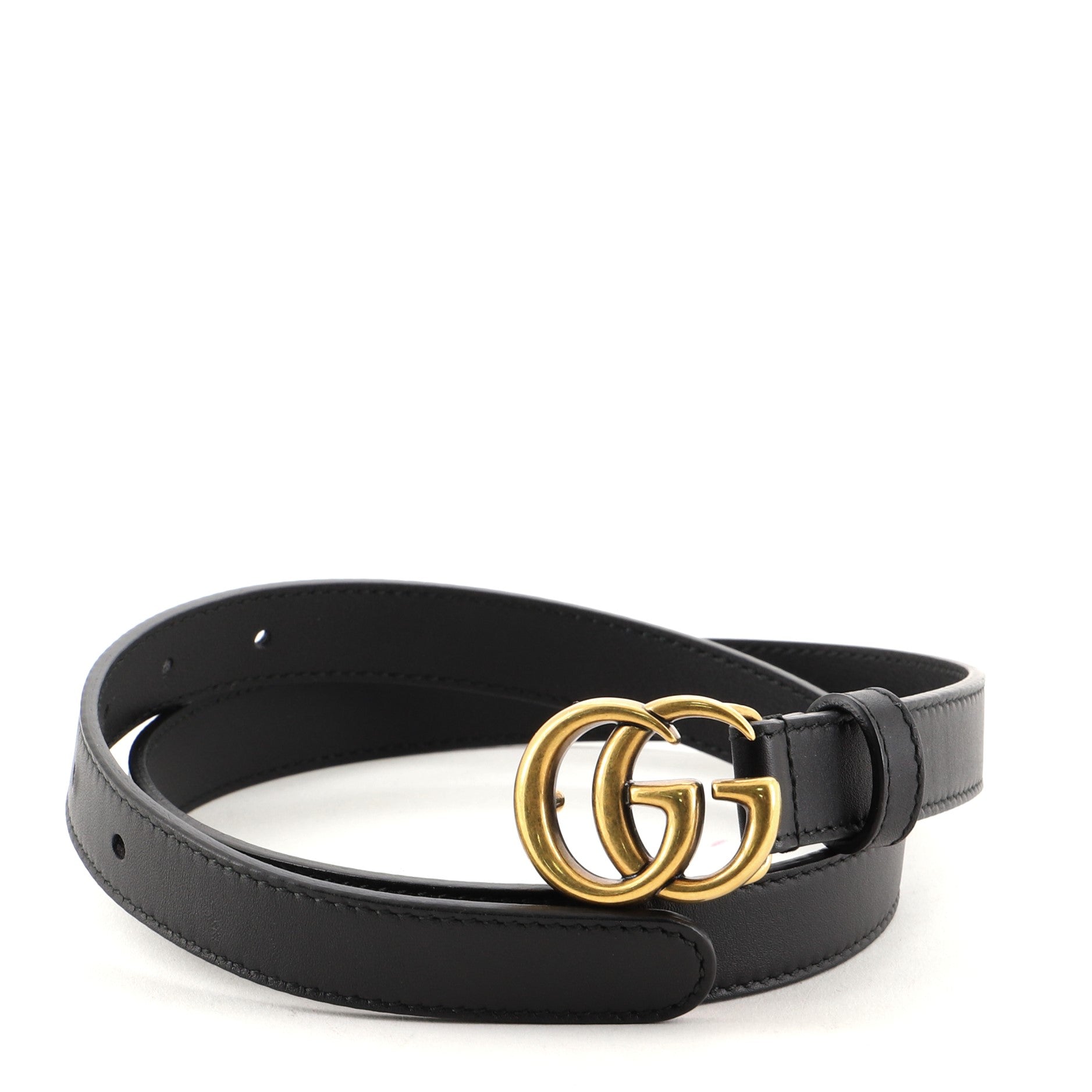 GG Marmont Belt Leather Thin 75