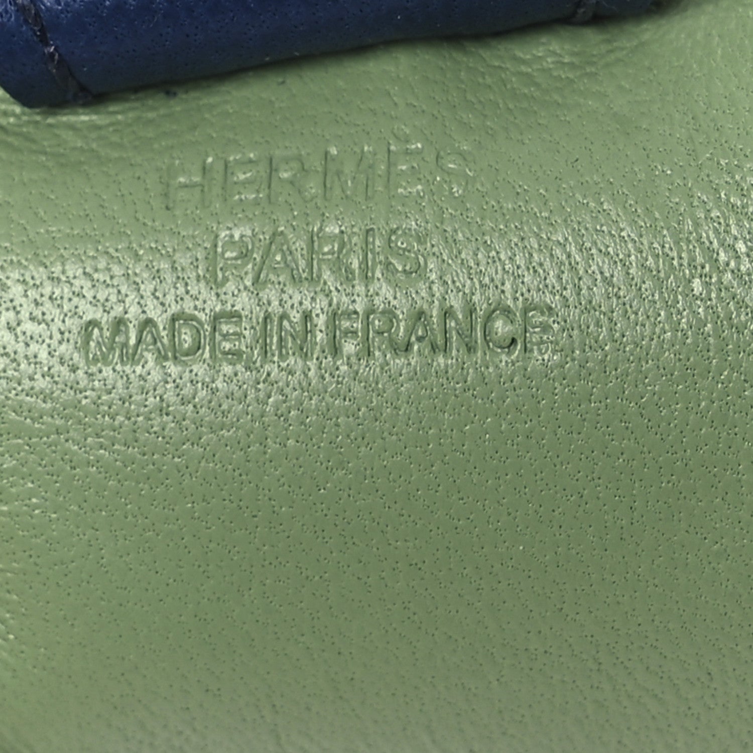Milo Lambskin Grigri Rodeo Horse Bag Charm PM  Vert Criquet Sesame Bleu De Malte
