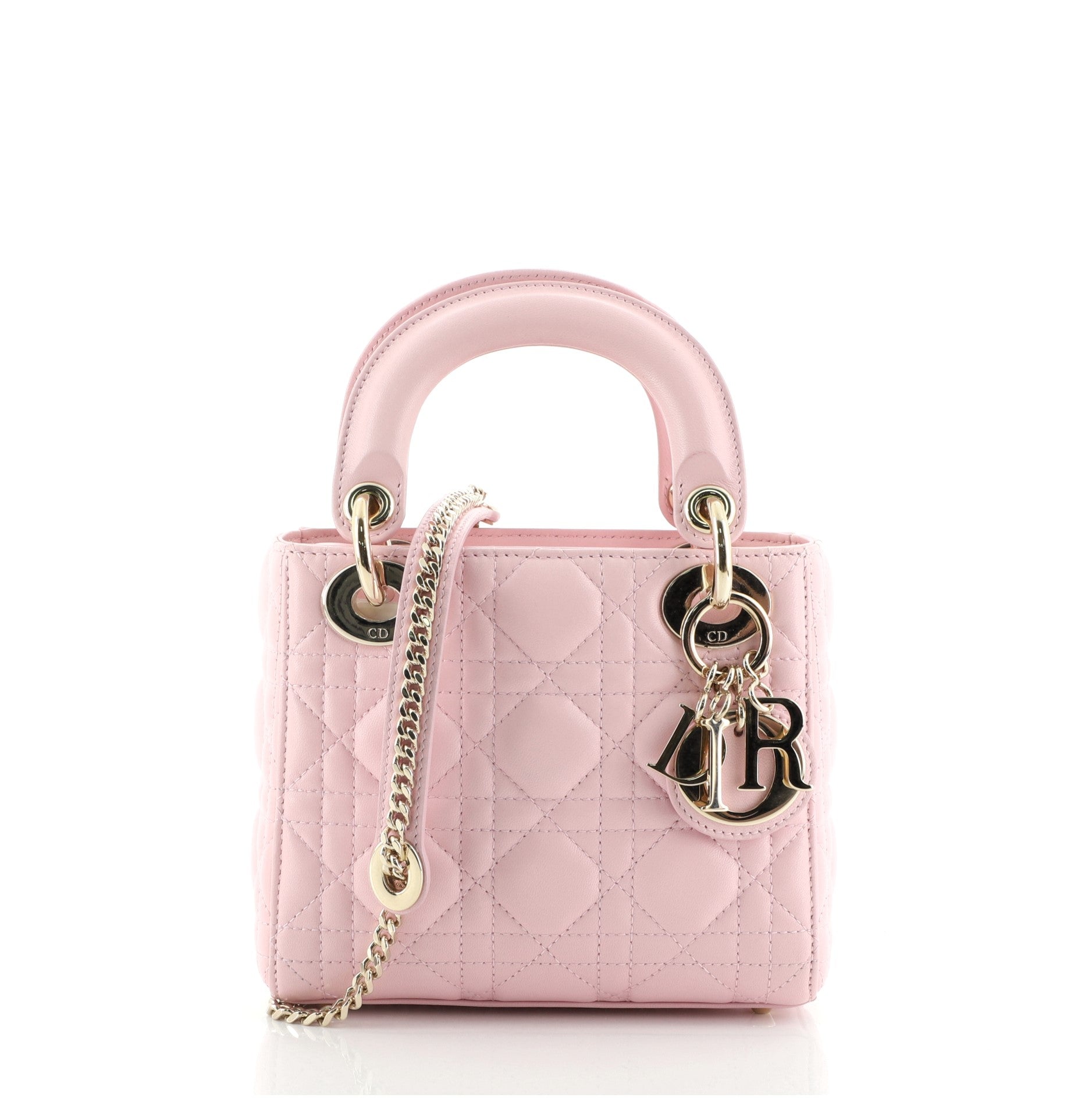 Lady Dior Chain Bag Cannage Quilt Lambskin Mini