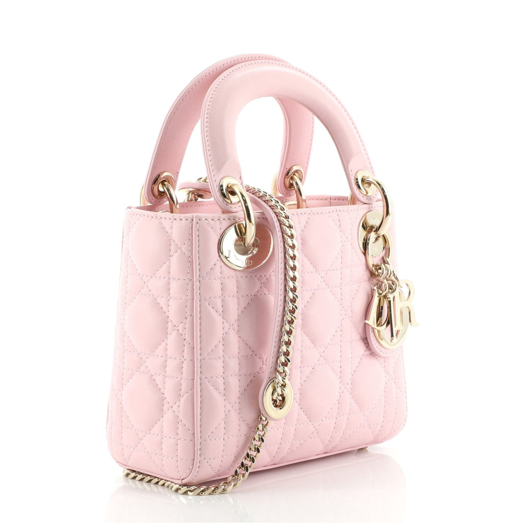 Lady Dior Chain Bag Cannage Quilt Lambskin Mini