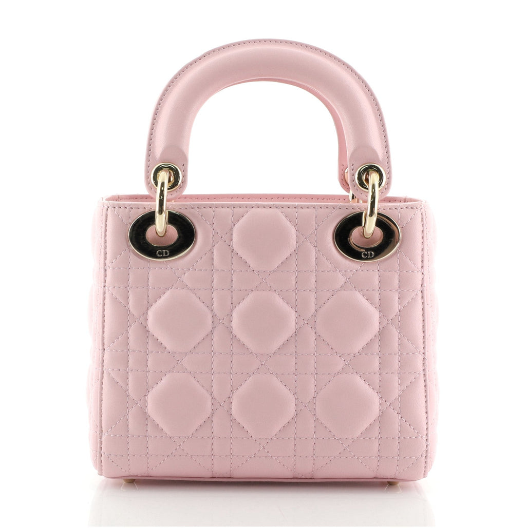 Lady Dior Chain Bag Cannage Quilt Lambskin Mini