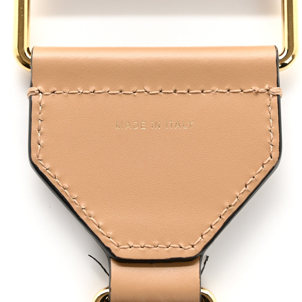 Ribbon Vitello King FF 1974 Adjustable Strap You Poudre Cuoio Miele Scuro