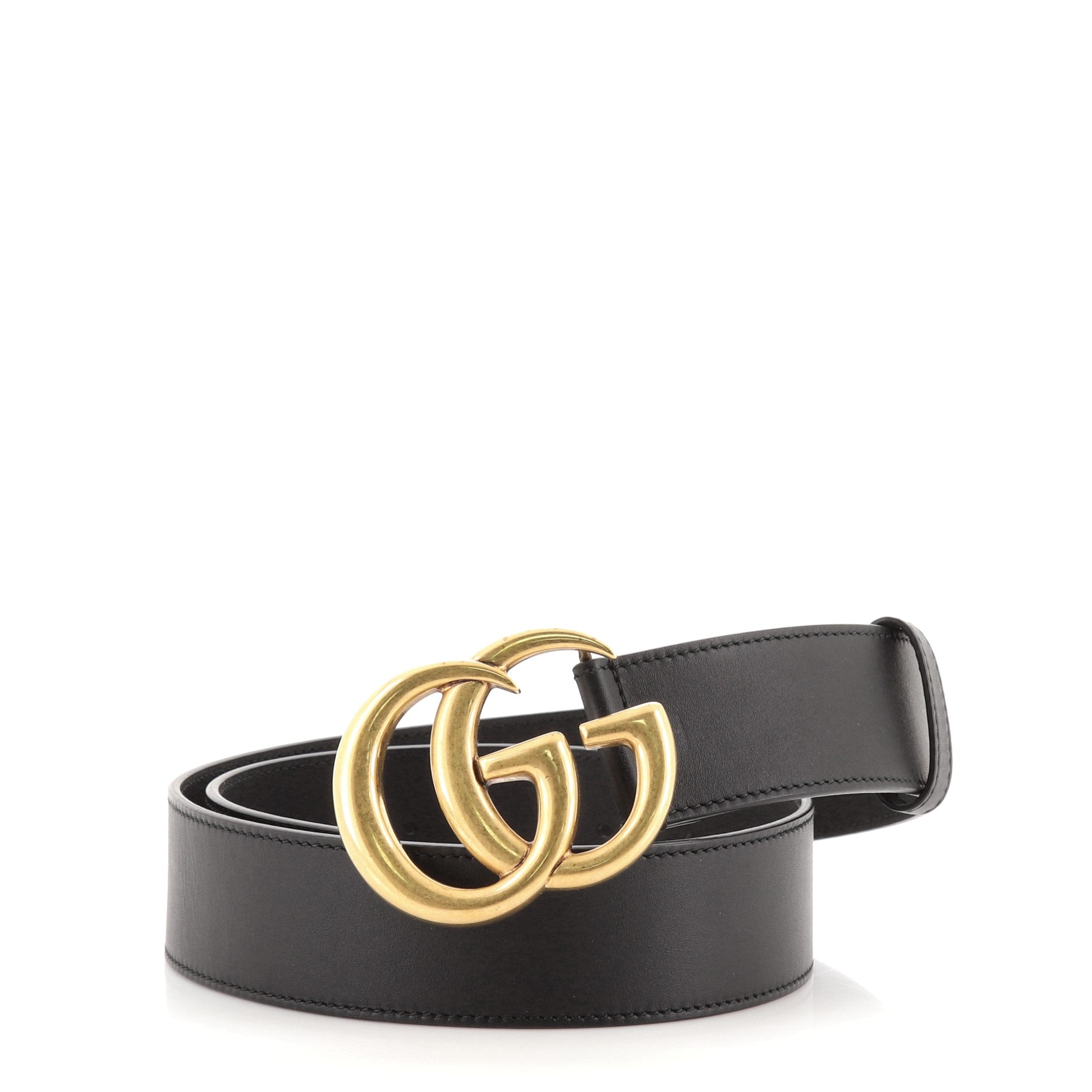 GG Marmont Belt Leather Wide 80