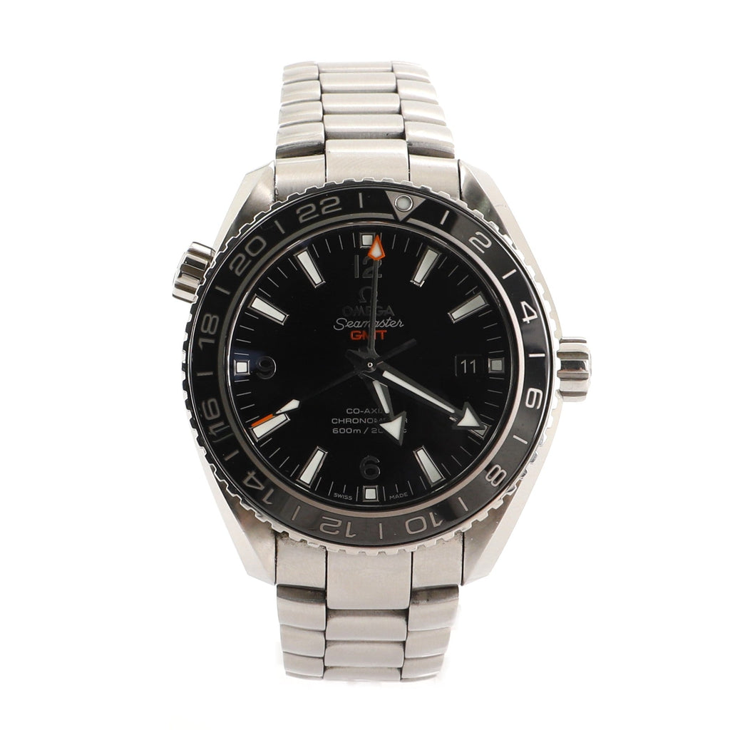 Seamaster Planet Ocean 600M Co-Axial Chronometer GMT Automatic Watch Stainless Steel 43