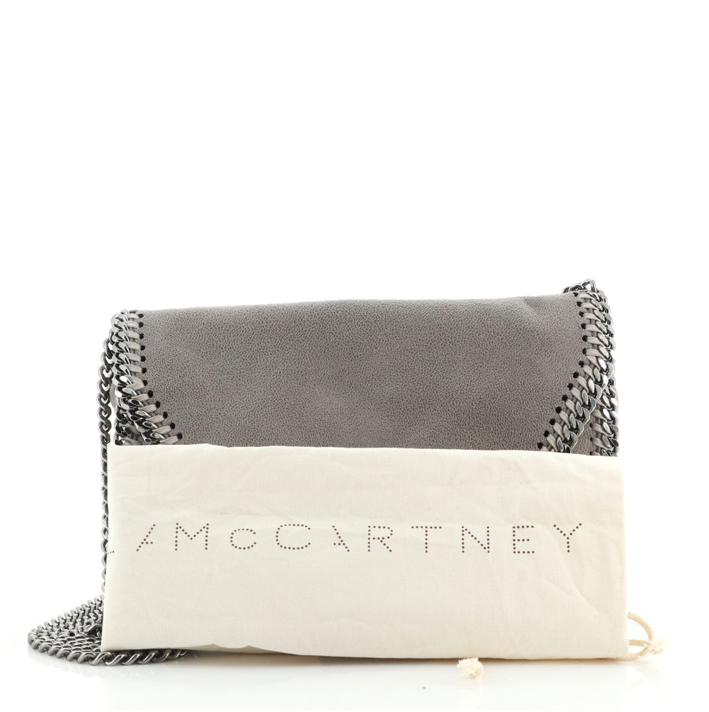 Falabella Fold Over Flap Crossbody Bag Shaggy Deer Mini