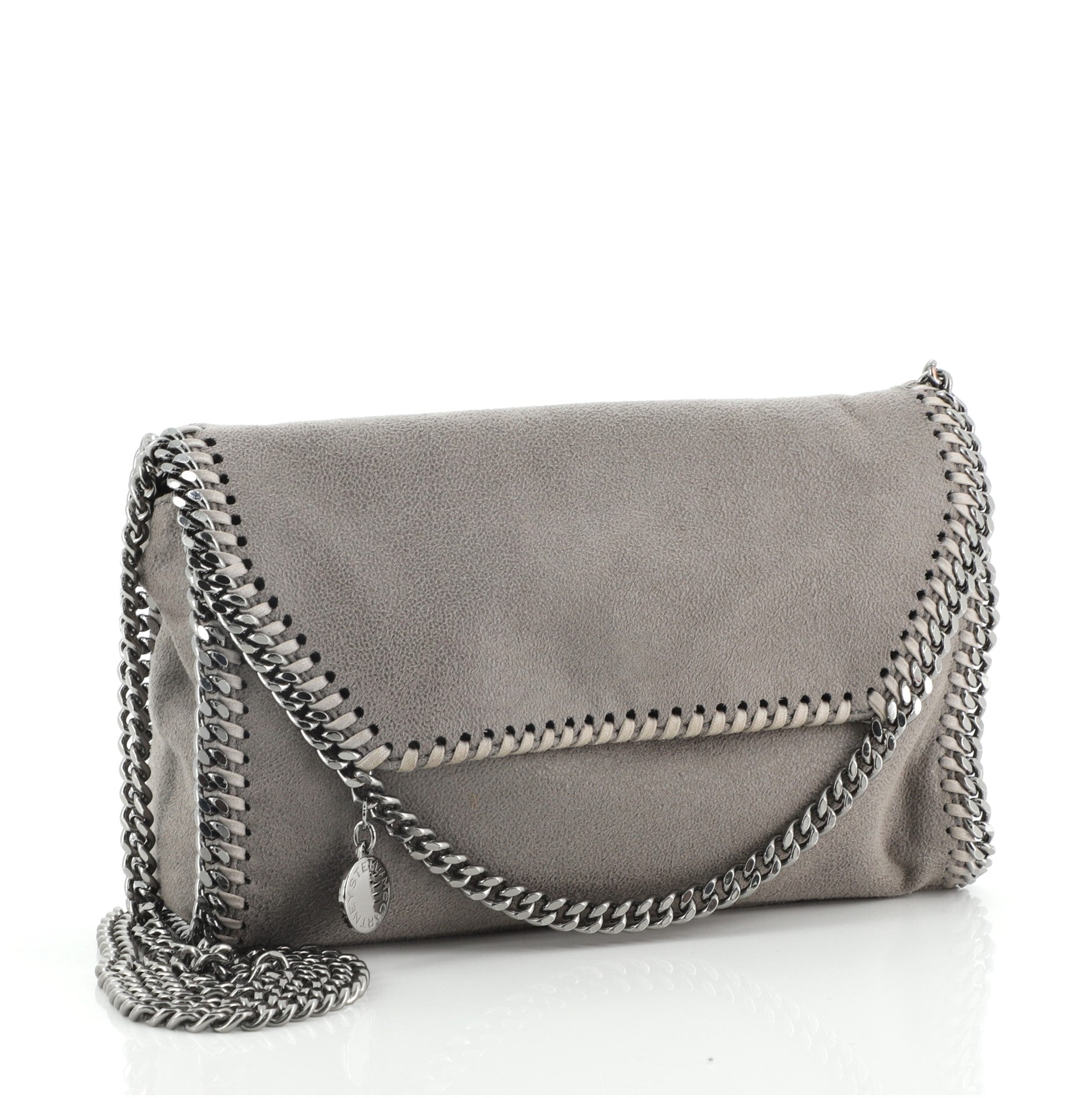 Falabella Fold Over Flap Crossbody Bag Shaggy Deer Mini