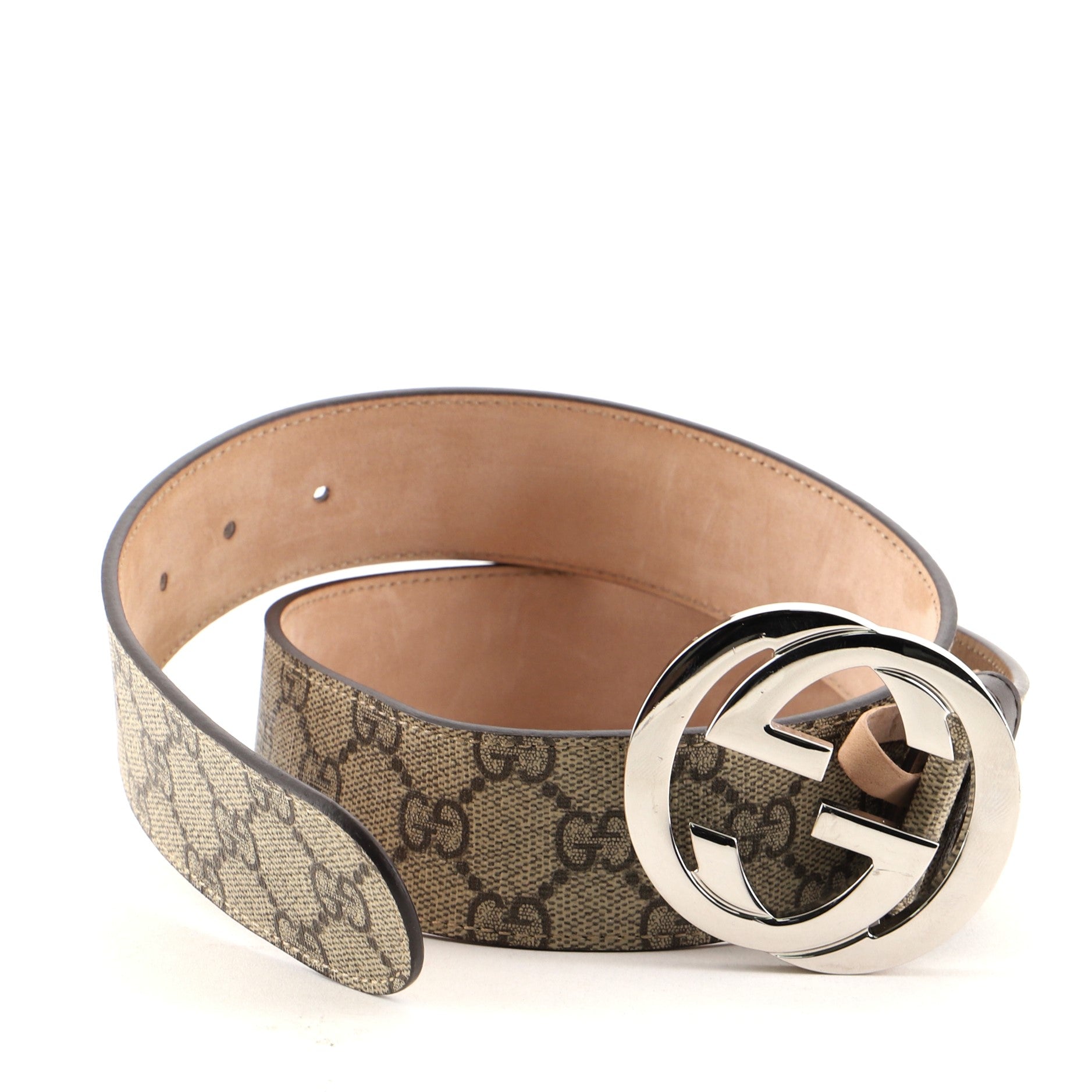 Interlocking G Belt GG Coated Canvas Wide 75