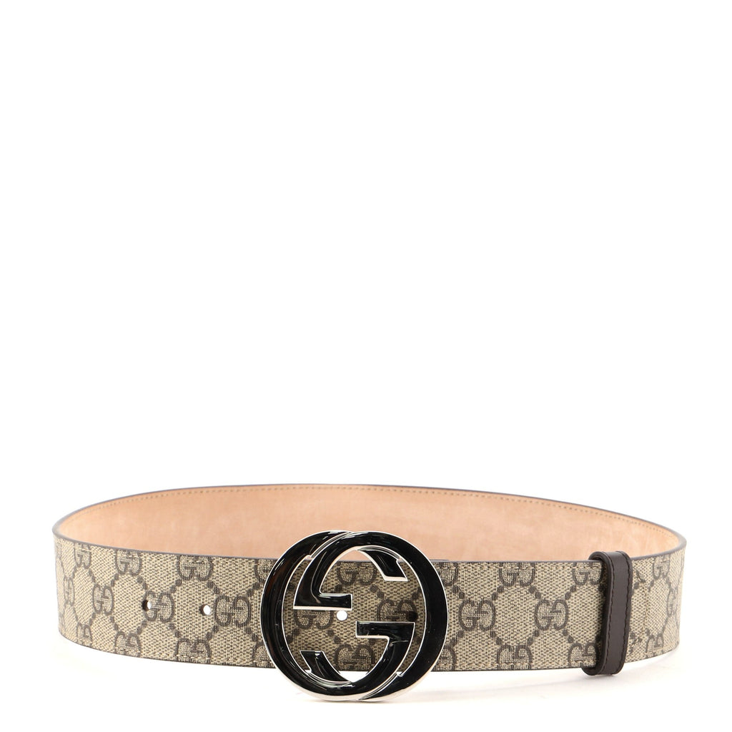 Interlocking G Belt GG Coated Canvas Wide 75