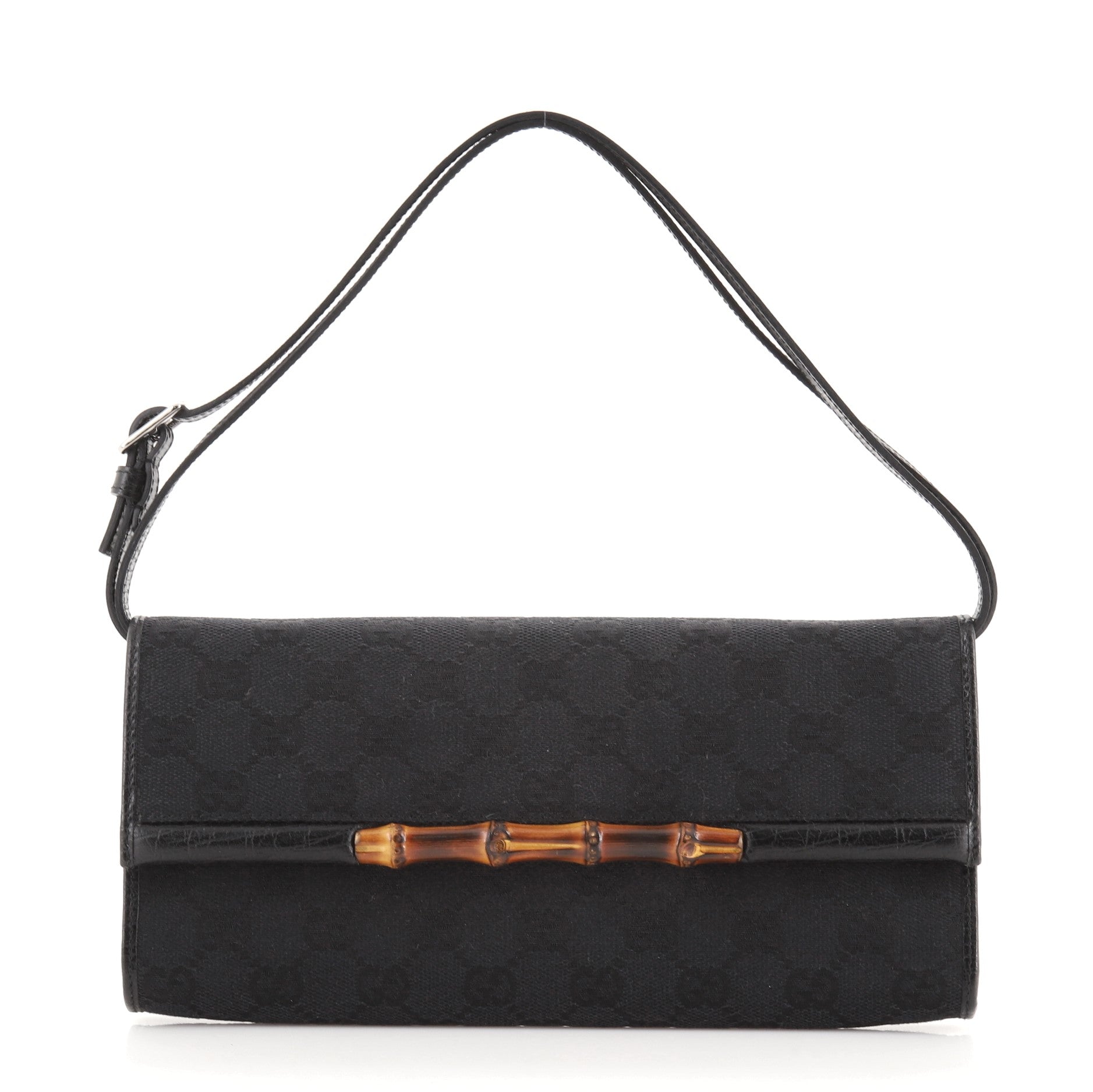 Bamboo Bar Clutch GG Canvas