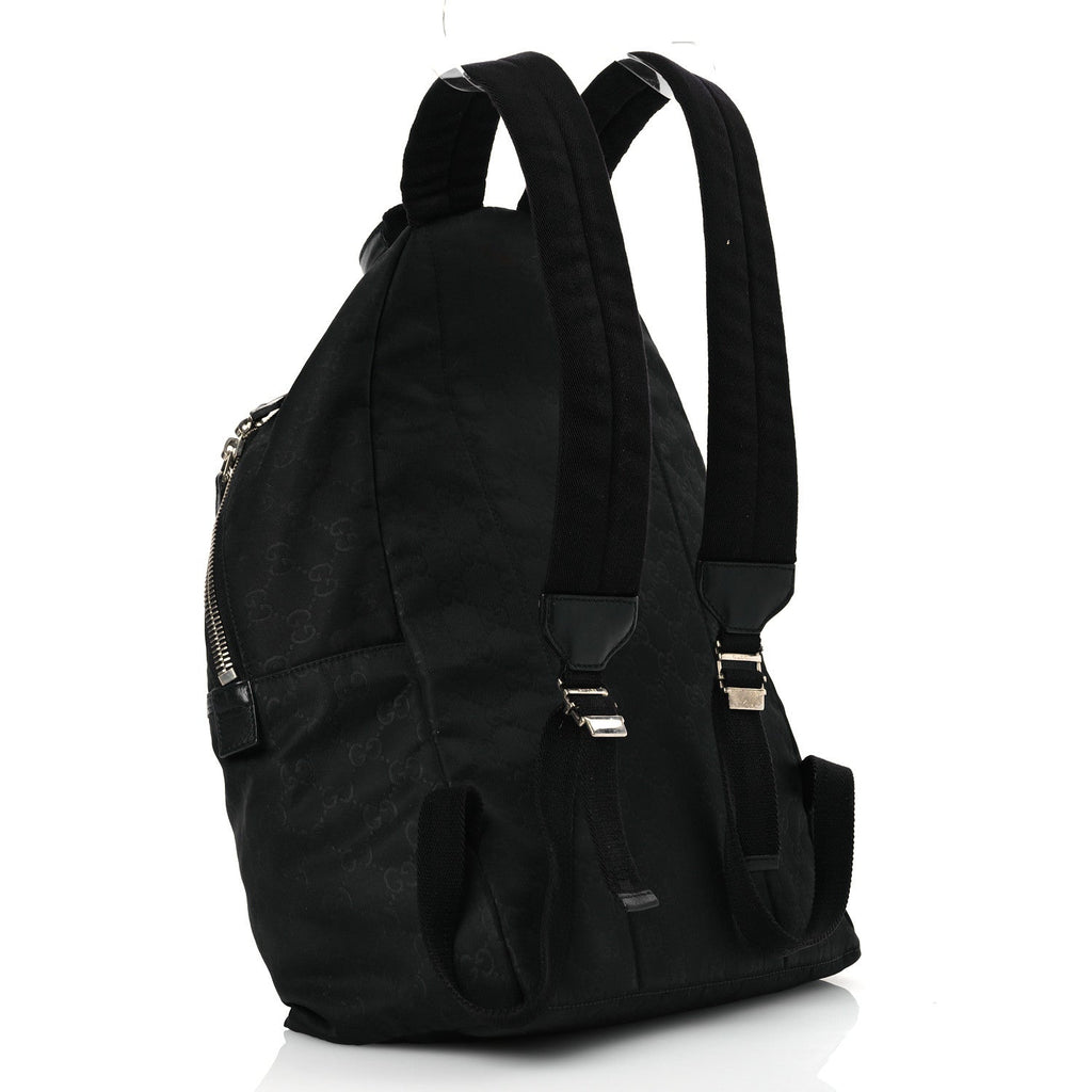 Nylon Monogram Medium Classic Backpack Black