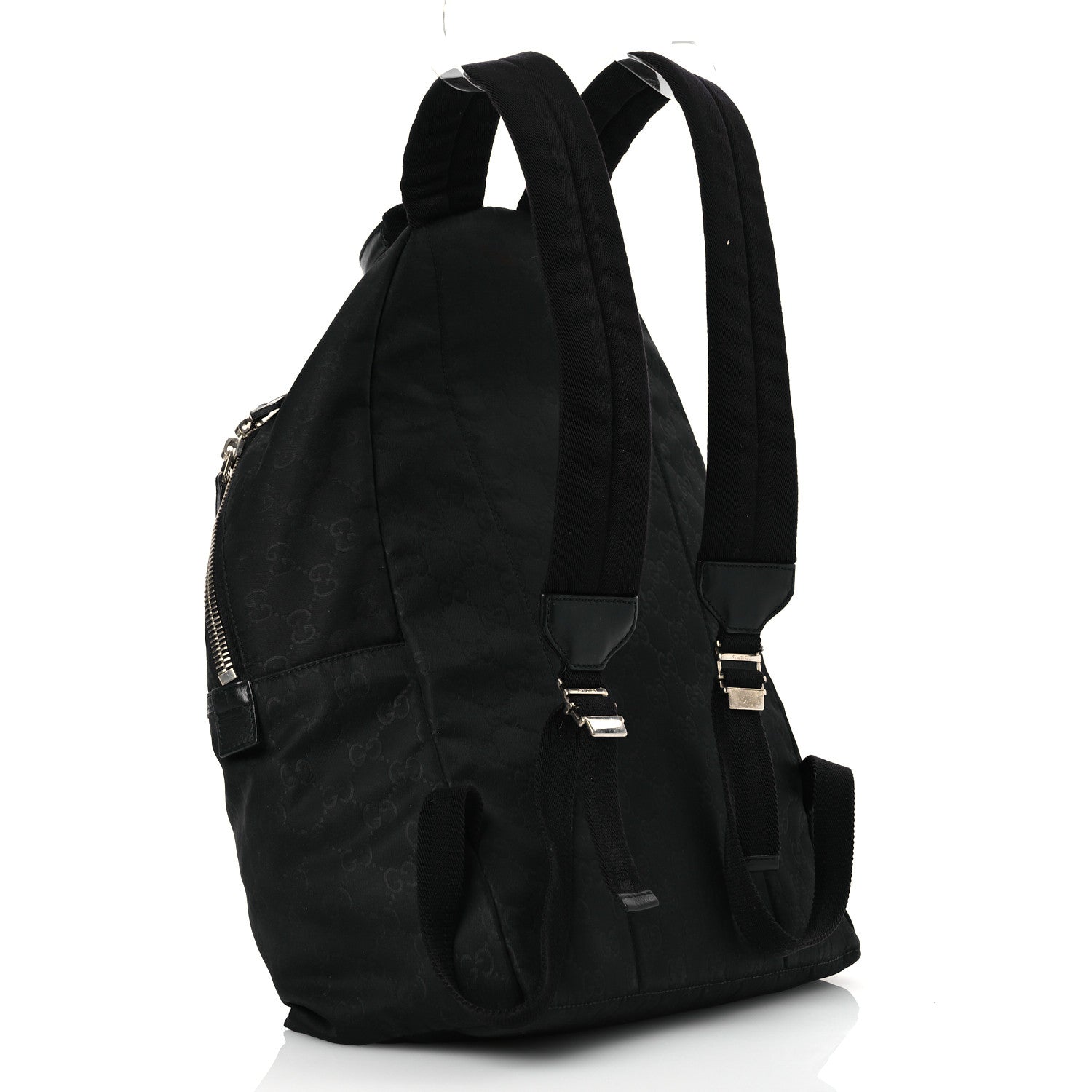Nylon Monogram Medium Classic Backpack Black