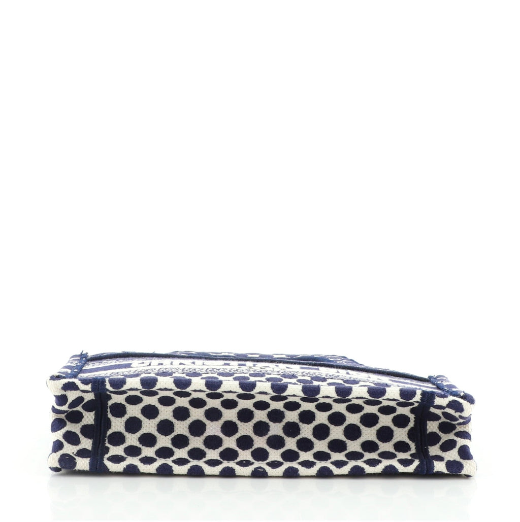 Dior Book Tote Dots Embroidered Canvas Mini
