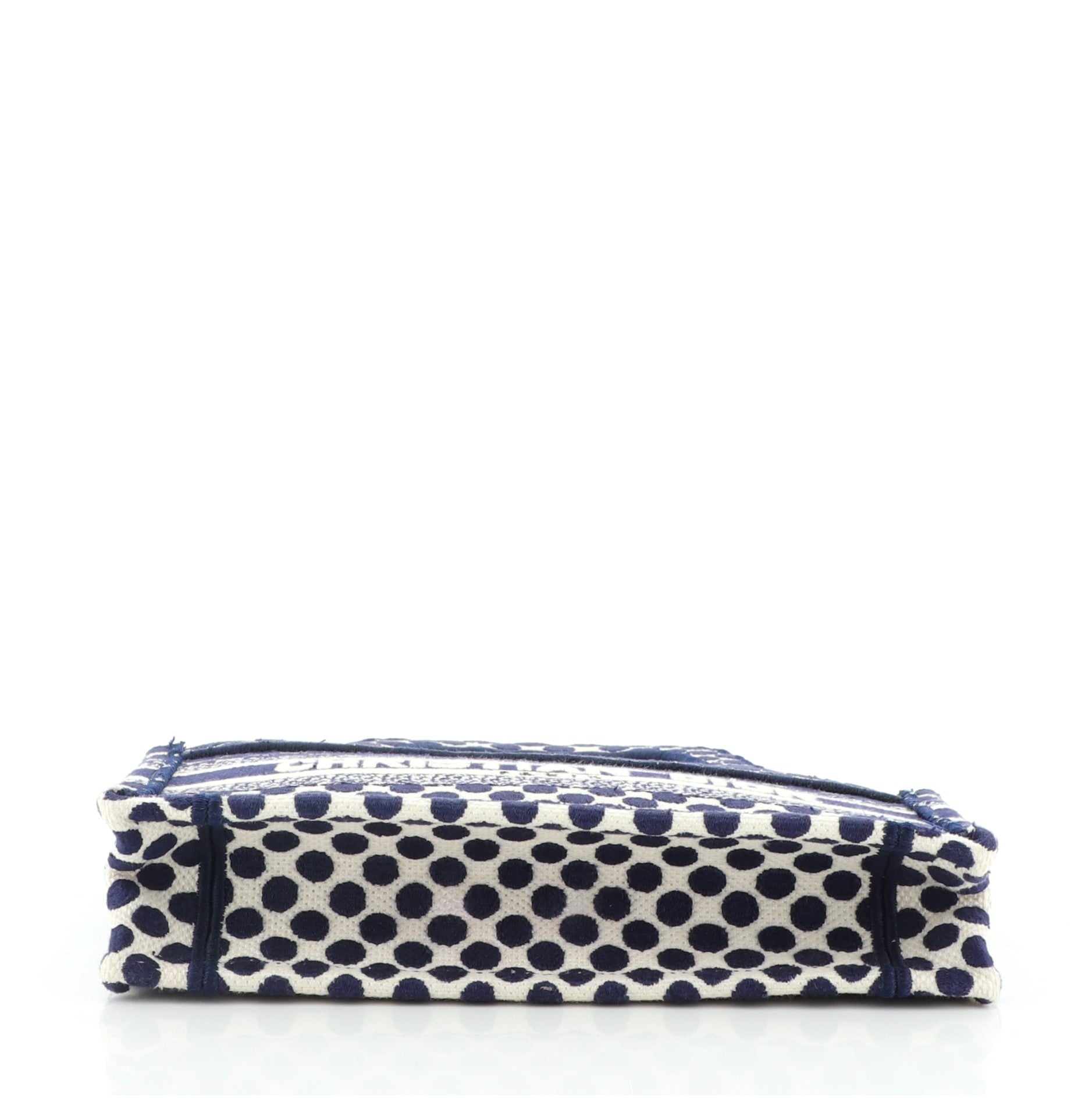 Dior Book Tote Dots Embroidered Canvas Mini