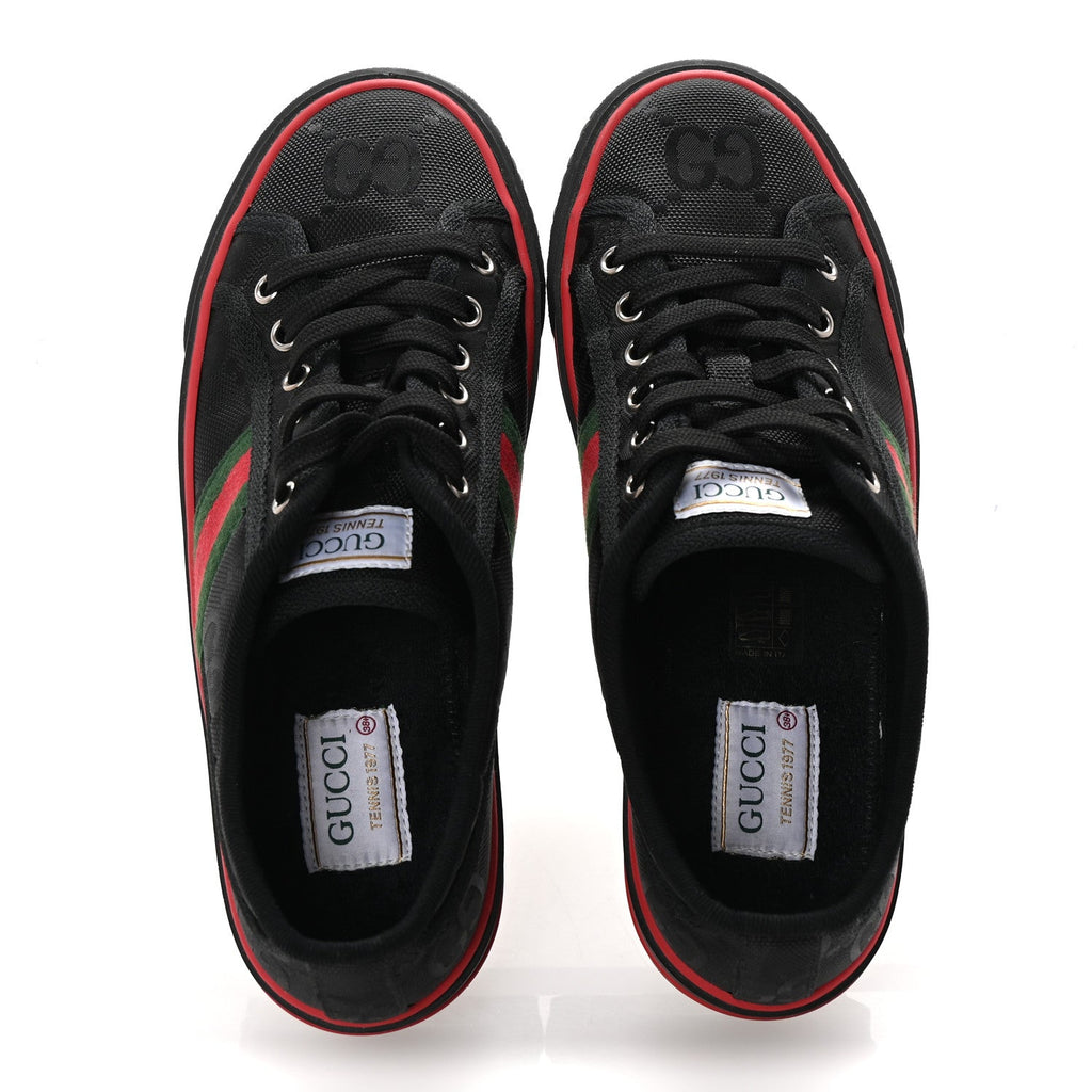 Econyl Nylon Web Monogram Off The Grid Womens 1977 Tennis Sneakers 38.5 Black