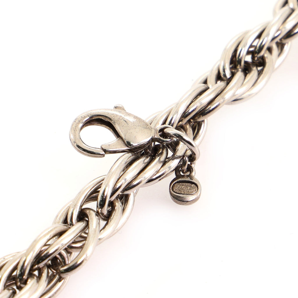 CC Twist Chain Belt Metal with Faux Pearl 120