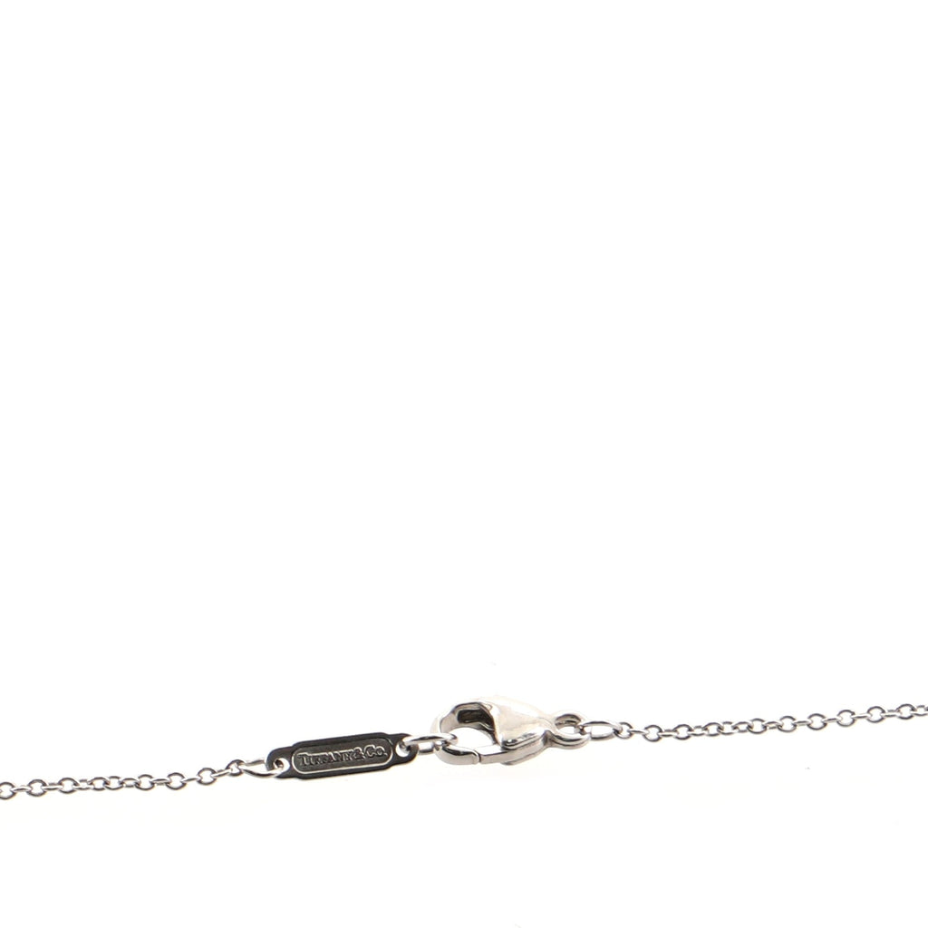 Metro Heart Pendant Necklace Platinum and Diamonds