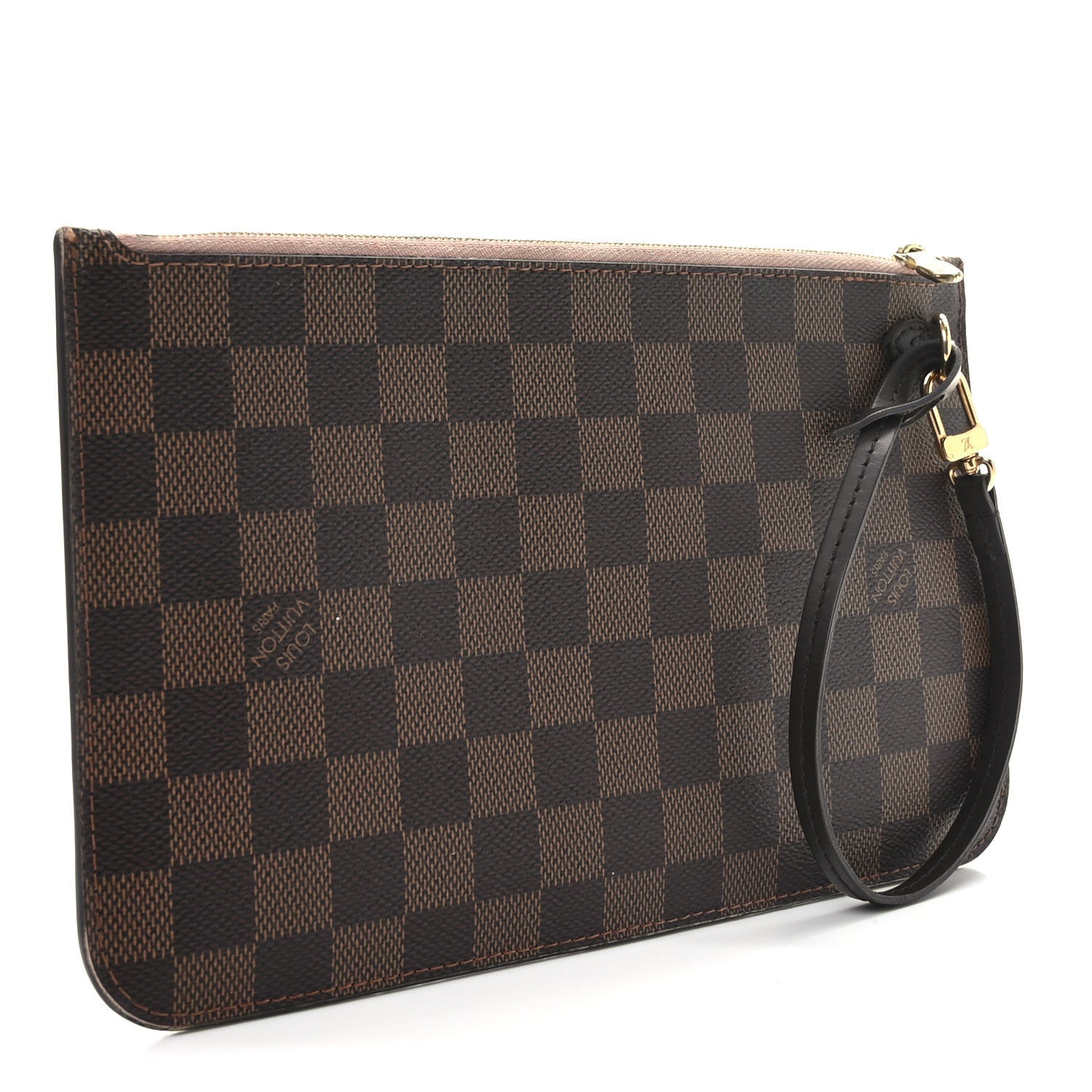 Damier Ebene Neverfull MM GM Pochette Rose Ballerine