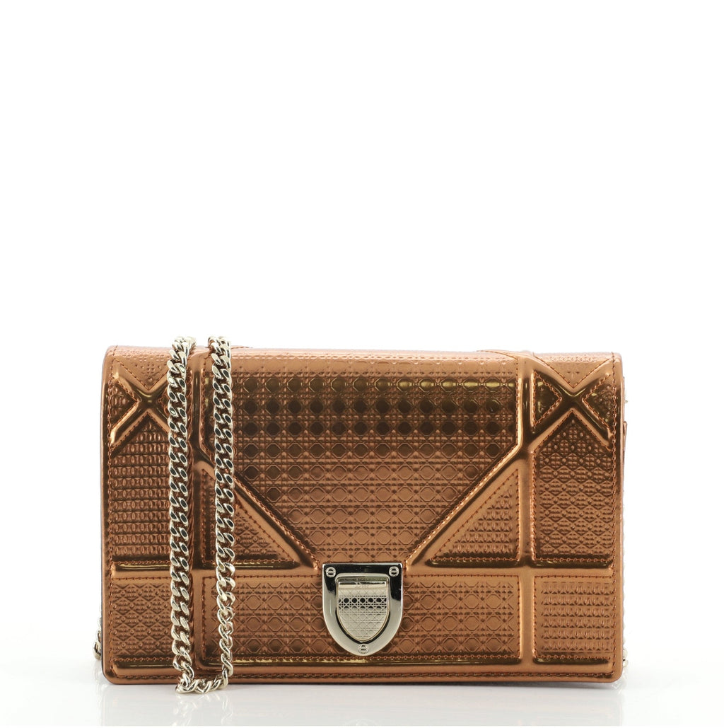 Diorama Flap Bag Cannage Embossed Calfskin Mini