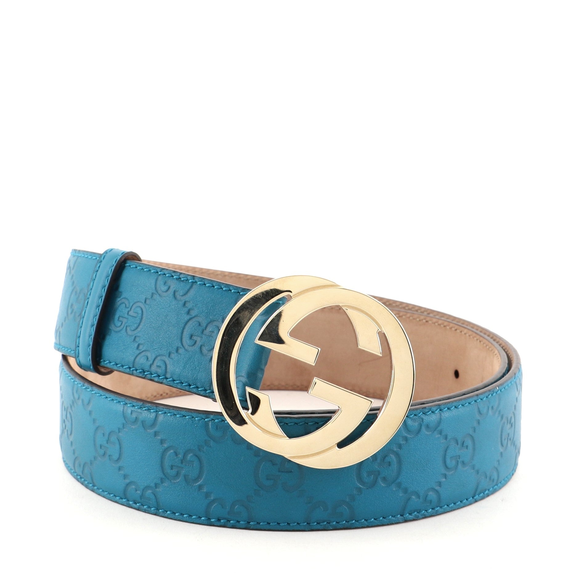 Interlocking G Belt Guccissima Leather Wide 100