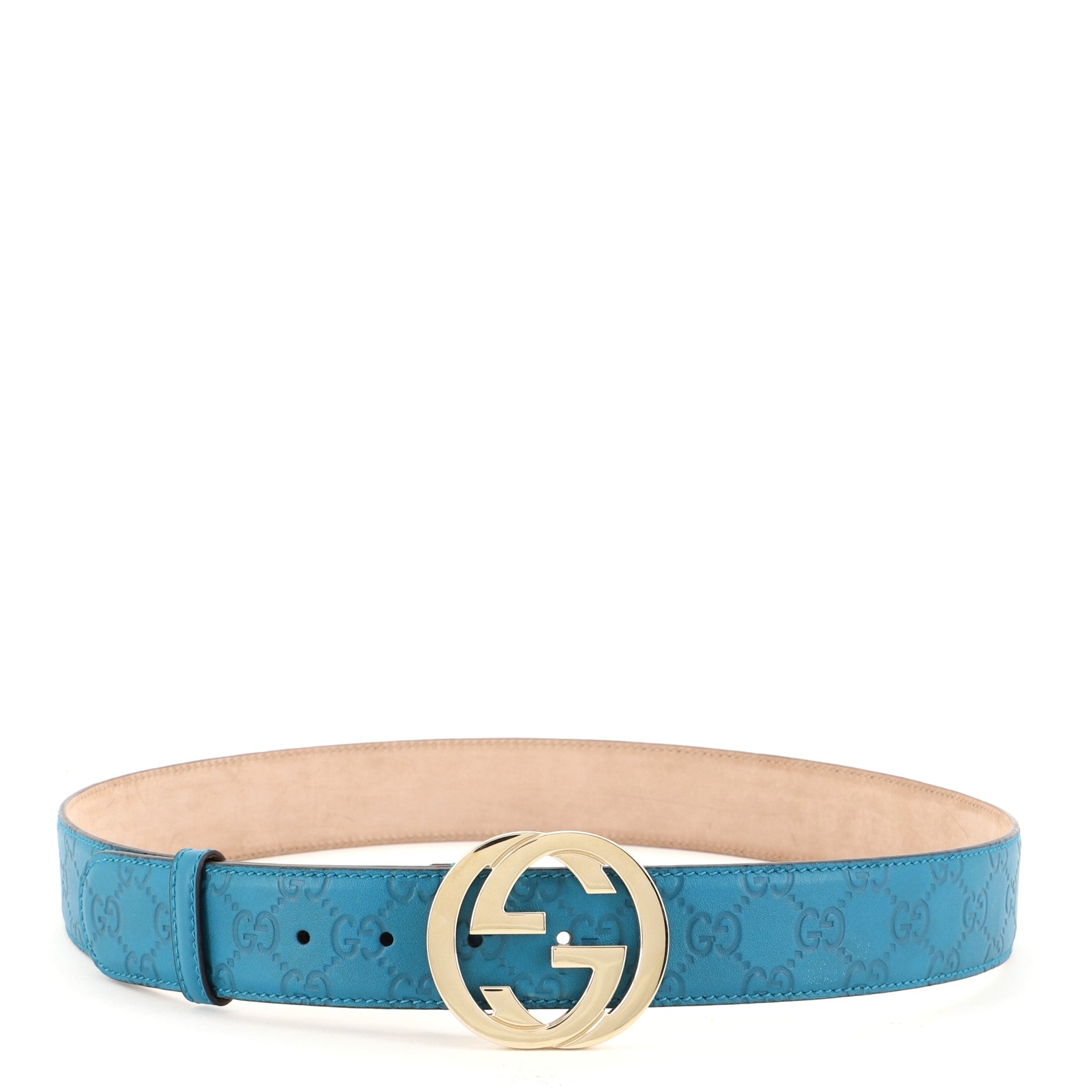 Interlocking G Belt Guccissima Leather Wide 100