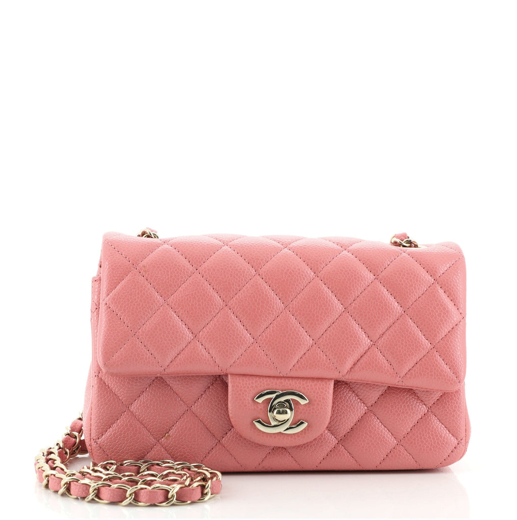 Classic Single Flap Bag Quilted Caviar Mini